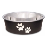 Loving Pets Stainless Steel Bella Dog Bowl Espresso Small (426ml)