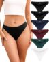 Low Rise Seamless Knickers for Women, No VPL Wave Edge Ladies Briefs Breathable Stretchy Invisible Hipster Panties Soft Ladies Knickers Multipack 6 Pack