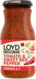 Loyd Grossman Italian Tomato & Red Pepper Sauce, 350 g Jar (1-Pack)