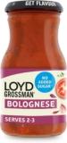Loyd Grossman No Added Sugar Italian Bolognese Sauce, 350 g Jar (1-Pack)