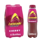 Lucozade Energy Cherry 380ml (Pack of 4) S&S £2.25