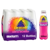 Lucozade Energy Zero Grafruitti 500ml (Pack of 12)