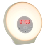Lumie Sunrise Alarm – Sunrise Wake-up Alarm, Sunset Sleep Feature, Sounds and Mood Lighting, White