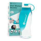 LumoLeaf Dog Water Bottle with Foldable Leaf Bowl, 590 Ml