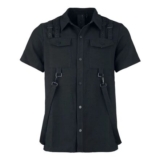 Lunara Shirt Short-Sleeved Shirt Black by KIHILIST by KILLSTAR