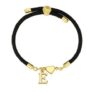 Lunvky Initial Heart Letter Bracelets, 14K Gold-Plated, Adjustable
