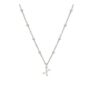 Lunvky Silver Initial Necklace 14k Gold Plated Letter Pendant