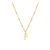 Lunvky Silver Initial Necklace, 14k Gold-Plated Name Pendant