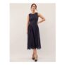 Lydia Sleeveless Lace Midi Dress Blue