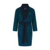 Lyle and Scott Mens Contrast Trim Absorbent Towel Dressing Gown