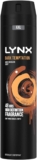 Lynx Dark Temptation Aerosol Body Spray Mens Deodorant Spray with a smooth dark chocolate scent for 48 hours of odour-busting, high definition fragrance 250 ml