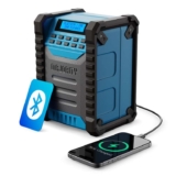 MAJORITY Landbeach Portable DAB Radio, Bluetooth, 28hr Rechargeable Battery & Power Bank USB-C – 3YR Warranty – W/Voucher Sold By iZilla/FBA