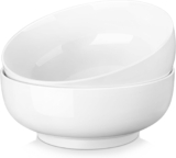 MALACASA Serving Bowls, 114 OZ(10) Extra Large Salad Bowls Set of 2, Porcelain White Serving Bowls for Salad, Soup, Pasta and Dinner, Large Ceramic Bowl Set for Entertaining, Series Regular