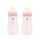 MAM Easy Active Bottles, 2X 270ml, Easy-Hold Ergonomic Shape