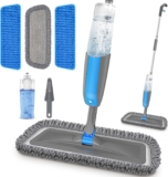 MANGOTIME Spray Mop Microfiber Wood Floor Mops for Cleaning Floors Lightweight Wet Dry Flat Mop with Refillable Bottle & 3pcs Washable Pads for Househould Commercial Wood Laminate Vinyl Tile
