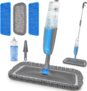 MANGOTIME Spray Mop Microfiber Wood Floor Mops for Cleaning Floors Lightweight Wet Dry Flat Mop with Refillable Bottle & 3pcs Washable Pads for Househould Commercial Wood Laminate Vinyl Tile