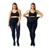 MANZI Womens Plus-Size Control Top Tights, Navy, 2 Pairs, XL