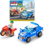 MAX Adventure Police Chase Playset (121 pieces) Building Bricks Toys For Kids 5 Create Vehicles and More Unbox Discover, Major Brand Compatible