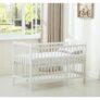 MCC Direct Brooklyn Baby Cot Crib with Water-Repellent Mattress – Cream White