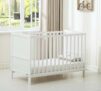 MCC Direct Wooden Cot & Toddler Bed, Premier Aloe Vera Water Repellent Mattress – Cream White