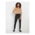 M&Co Black Coated Skinny Zip Trousers