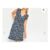 M&Co Blue Floral Print Frill Sleeve Mini Dress (Size 10 Only )