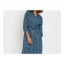 M&Co Navy Blue Daisy Floral Print Button through Dress
