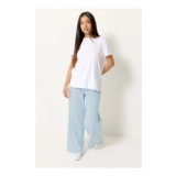 M&Co Petite Light Blue Wide Leg Joggers