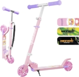 MEE GOO Scooter for Kids Ages3, 2 Wheels Gift Scooters for Girls Boys, Easy Folding Kids Scooter with 3 Levels Adjustable Handlebar and Rear Brake