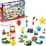 MEGA Pokémon Building Toys Set, Holiday Calendar with 202 Pieces, 2 Poseable Characters and Accessories, for Kids, GYG99