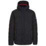 MENS HOODED CASUAL JACKET HABBTON, Black w/code, Size XS-XXL