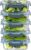 MFY 5 Pack 36oz Glass Containers with Lids, Reusable Meal Prep Containers, Airtight Glass Food Storage Containers with Lids, BPA-free, Microwave, Oven, Freezer & Dishwasher Safe, Gray