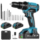 MHPRO Cordless Hammer Drill 21V, 2 Batteries 2.0Ah with voucher and checkout discount Sold by Moussa Products Supplies Ltd / FBA