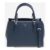 MICHAEL KORS Navy Leather Marilyn Shoulder Bag