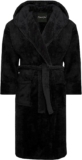 MICHAEL PAUL Dressing Gowns for Men Super Soft Snuggle Hooded Dressing Gown in Grey Navy Black Mens Warm and Cozy Fleece Nightwear Robe Gifts for Him