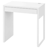 MICKE Desk, white, 73×50 cm Black or White – In store only