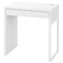 MICKE Desk, white, 73×50 cm Black or White – In store only