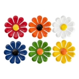 MIGIFTDY 6-Pack Rust-Resistant Metal Sunflower Garden Ornaments & Wall Art
