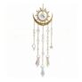 MIGUFTDY Crystal Suncatcher with Sun and Moon Design