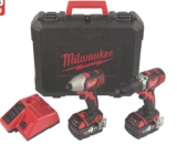 MILWAUKEE M18 BPP2Q-402C 18V 2 X 4.0AH LI-ION REDLITHIUM CORDLESS TWIN PACK