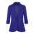 MINTLIMIT Blue Womens Workwear Blazer, 3/4 Sleeve, One Button Front