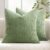 MIULEE Set of 2 Corduroy Cushion Cover 50×50 Sage Green Sofa Cushions MIULEE HOME / FBA