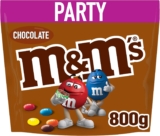 M&Ms Milk Chocolate Sweets Bulk Bag 800g Chocolate Candy Sharing Bag, Milk Chocolate Sweets, Bulk Chocolate Treats, Party Sweets, Chocolate Bag for Gift, Snacks & Sharing