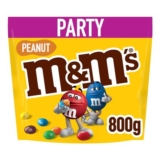 M&Ms Peanut Milk Chocolate Crispy Shell 800g Bulk Bag