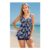 MODISHION Suspenders Top Boyshort Tankini Swimsuit Set