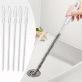 MOXYOY 5Pcs Sink Cleaning Brush, 45cm Flexible Sink Unblocker Tool