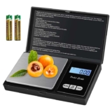 MOXYOY Mini Digital Scales 0.01g, 500g Pocket Kitchen Food Jewellery Precision Scales with Back-lit LCD Display (2 Batteries Included)