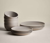 M&S 12 Piece Everyday Dinner Set Natural / Sage – Free C&C