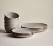 M&S 12 Piece Everyday Dinner Set Natural / Sage – Free C&C