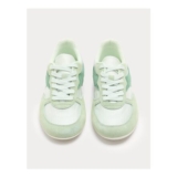 M&S Leather Mix Side Detail Retro Runner Trainers Womens